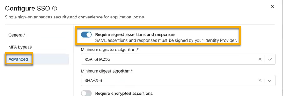 require signed assertions and responses.png